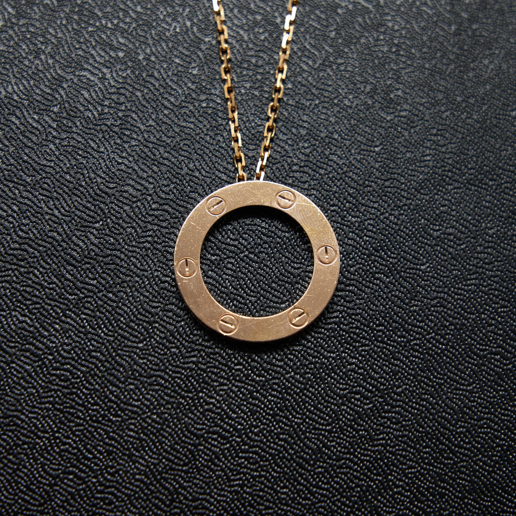 CARTIER LOVE NECKLACE ROSE GOLD