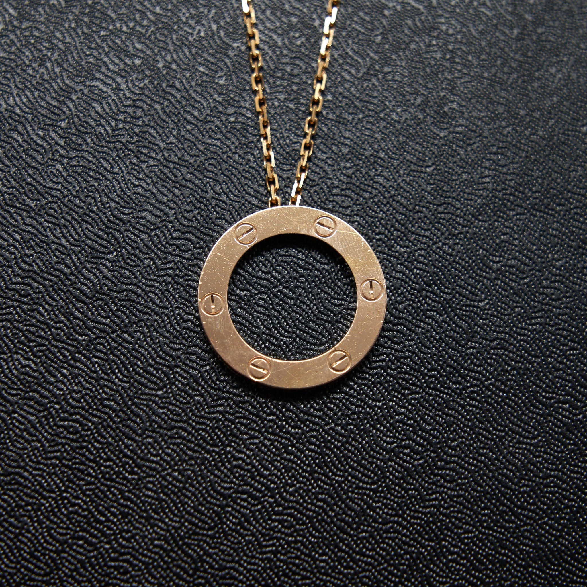 CARTIER LOVE NECKLACE ROSE GOLD