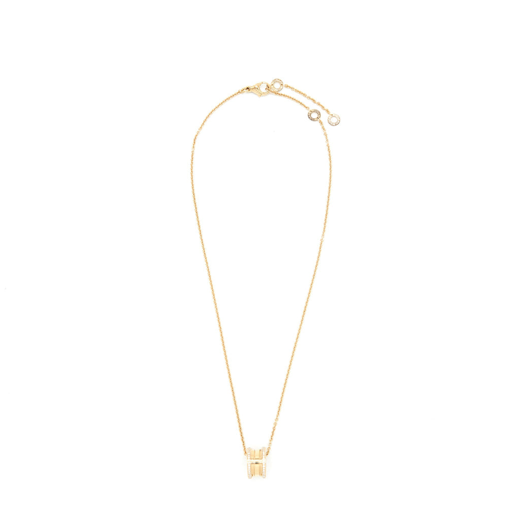BVLGARI B.ZERO1 NECKLACE ROSE GOLD WITH DIAMONDS