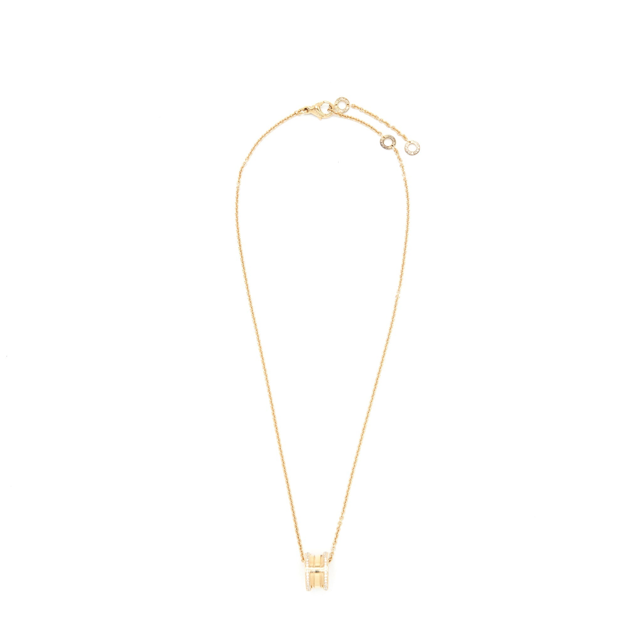 BVLGARI B.ZERO1 NECKLACE ROSE GOLD WITH DIAMONDS