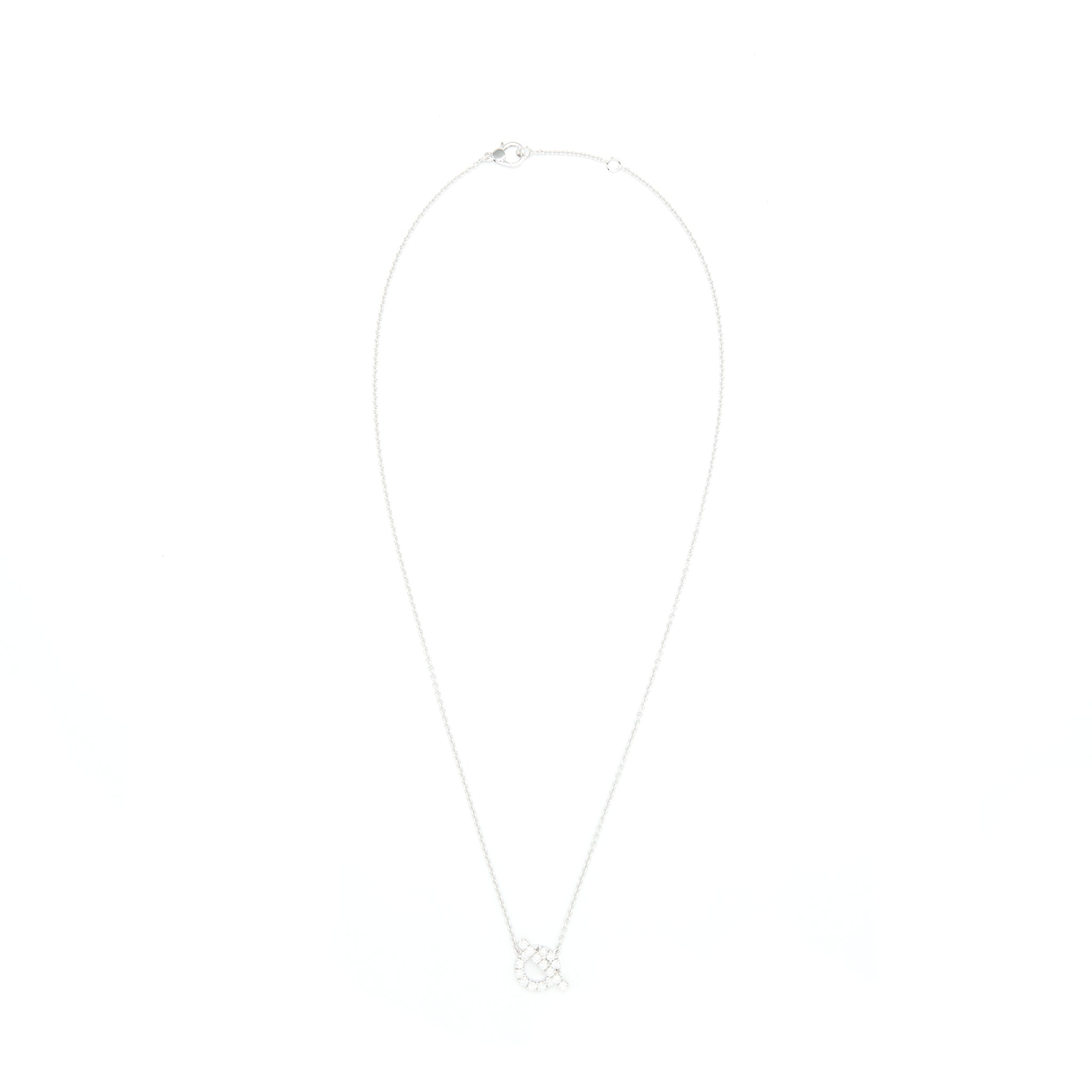 FRED FORCE 10 NECKLACE WHITE GOLD WITH DIAMOND SMALL MODEL