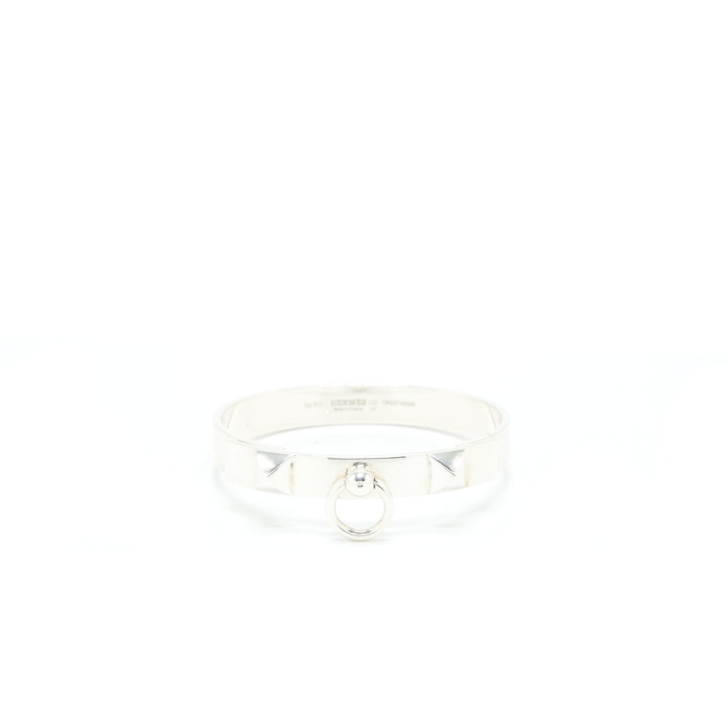 HERMES COLLIER DE CHIEN BRACELET IN STERLING SLIVER