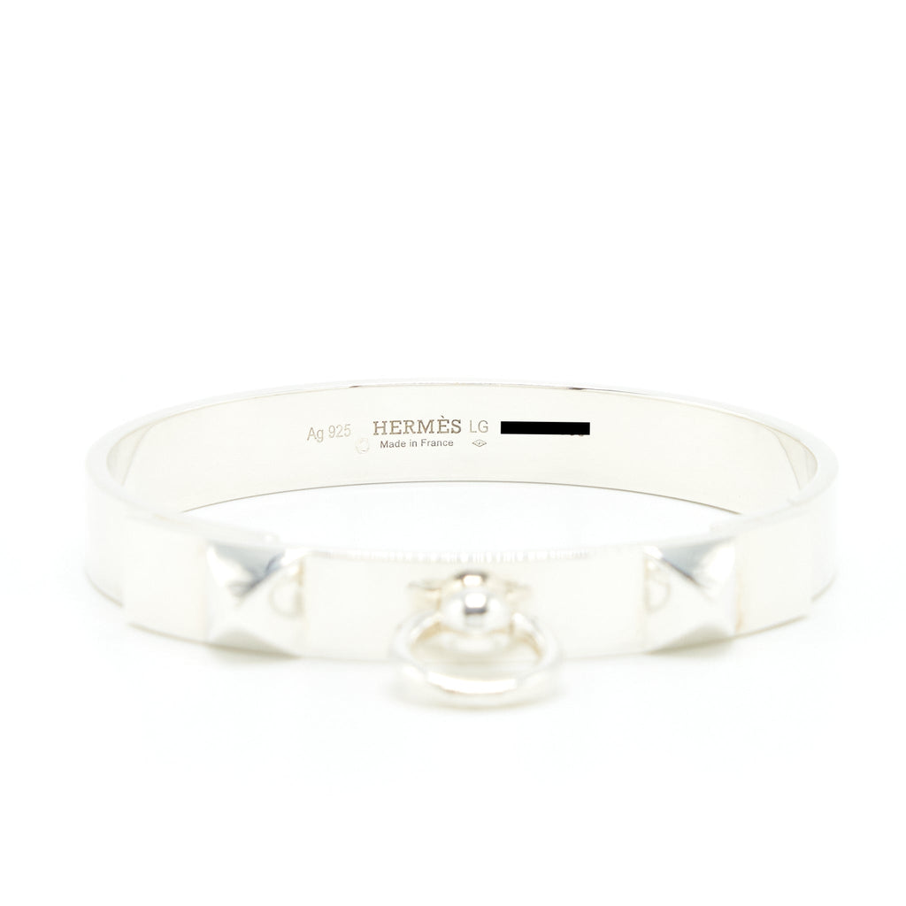 HERMES COLLIER DE CHIEN BRACELET IN STERLING SLIVER