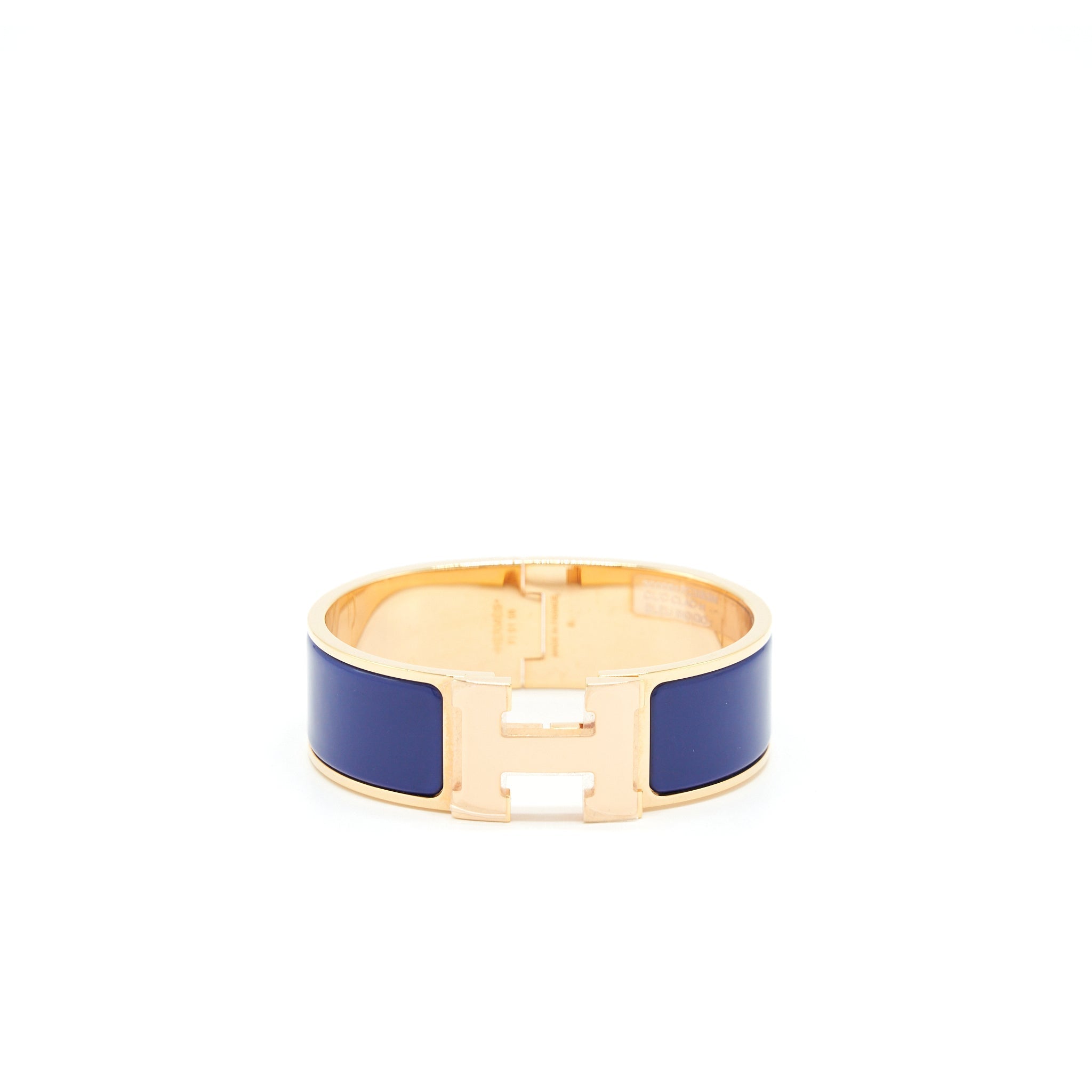 HERMES CLIC CLAC H BRACELET BLUE INDIGO RGHW