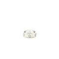 CARTIER LOVE RING WITH THREE DIAMONDS WHITE GOLD