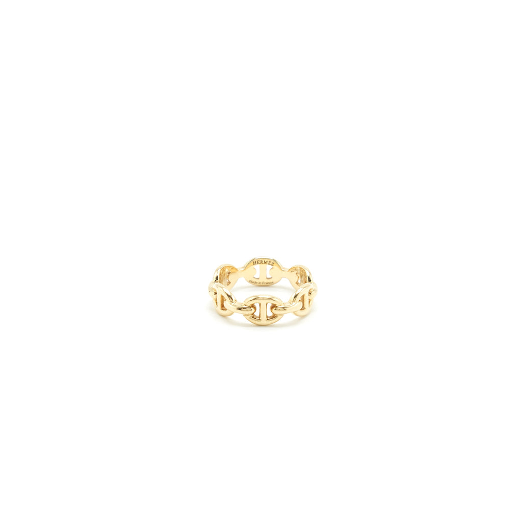 HERMES CHAINE D’ANCRE ENCHAITEE RING YELLOW GOLD