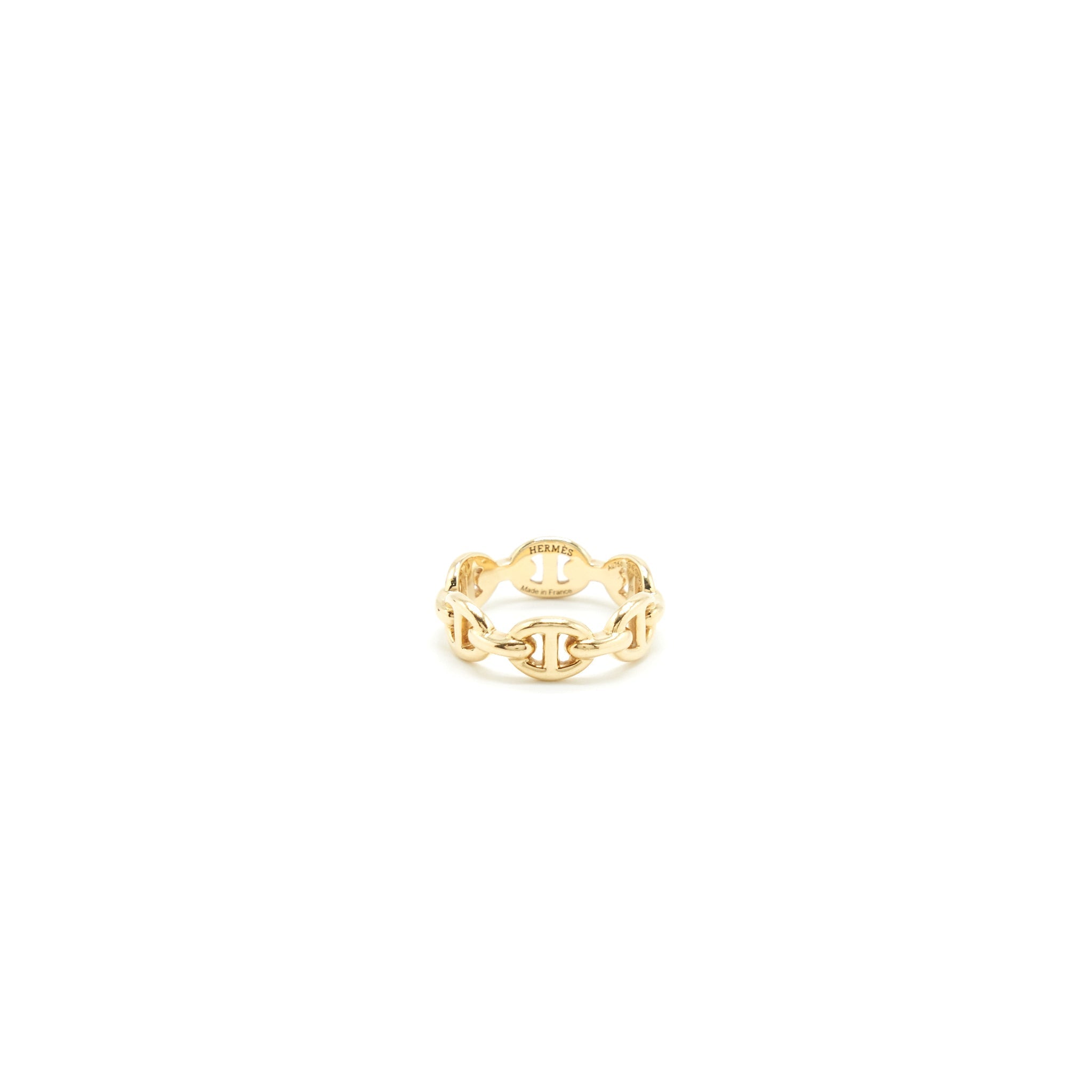 HERMES CHAINE D’ANCRE ENCHAITEE RING YELLOW GOLD