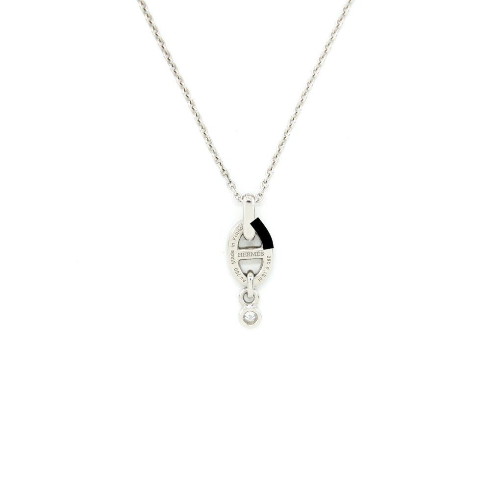 HERMES CHANINE D’ANCRE ENCHAINEE PENDANT WHITE GOLD WITH DIAMONDS