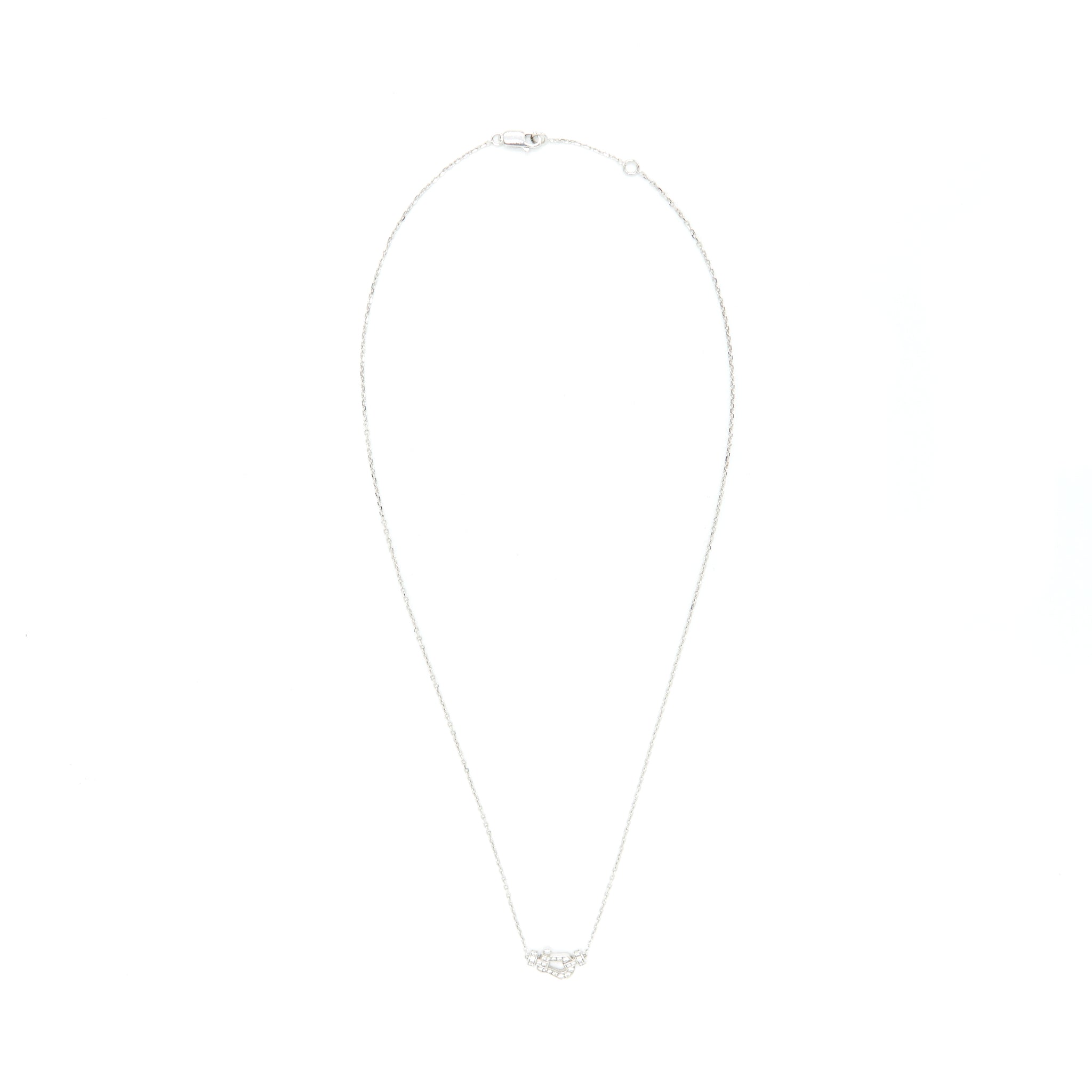 HERMES FINESSE PENDANT WHITE GOLD WITH DIAMONDS