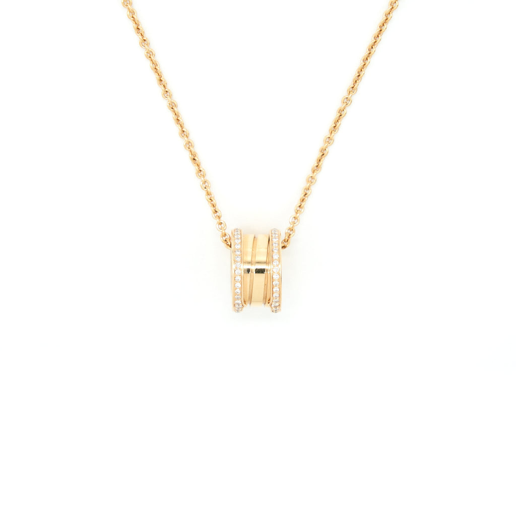 BVLGARI B.ZERO1 NECKLACE ROSE GOLD WITH DIAMONDS
