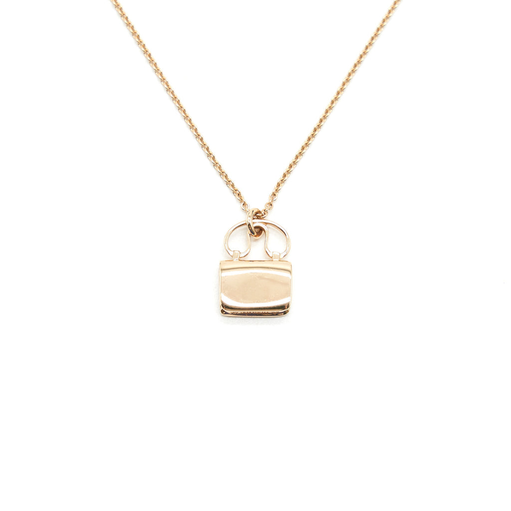 HERMES AMULETTES H CONSTANCE PENDENT 18K ROSE GOLD
