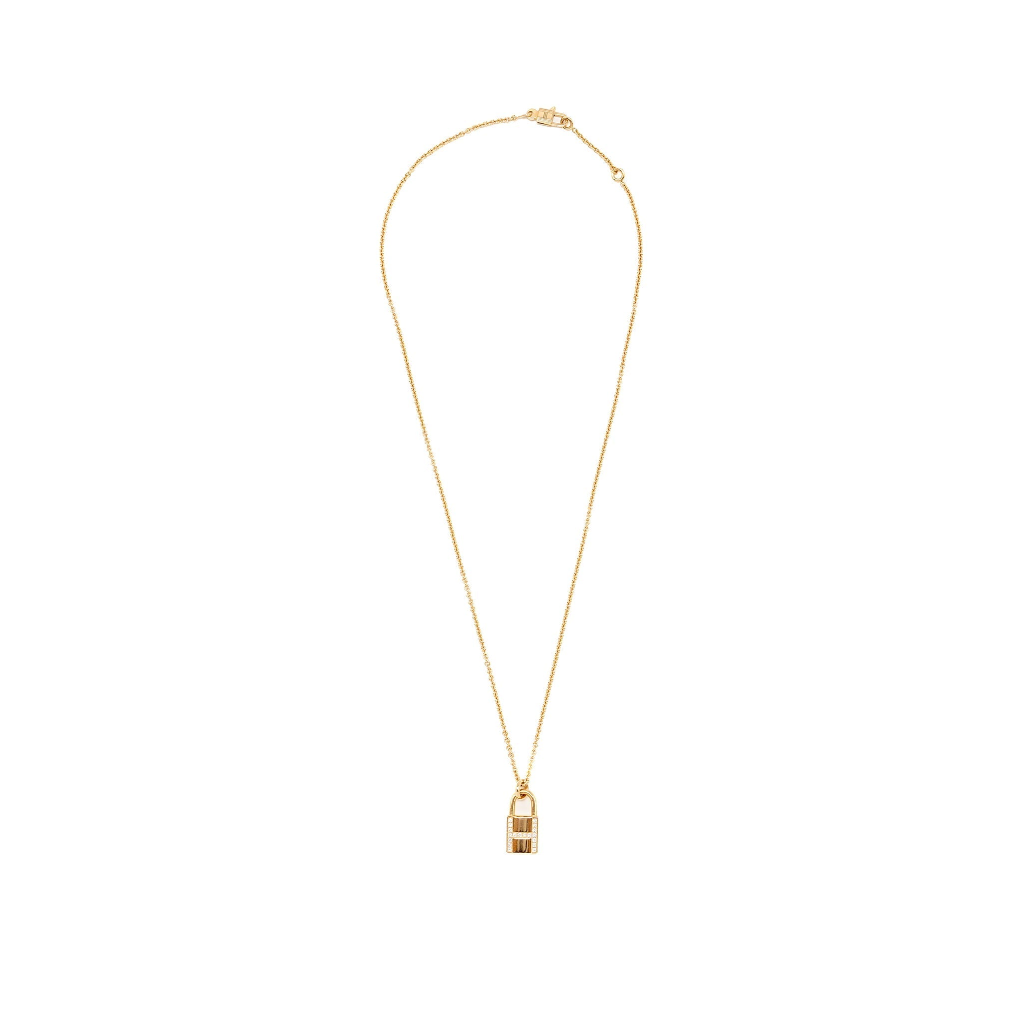 HERMES AMULETTES CADENAS PENDANT ROSE GOLD, DIAMONDS