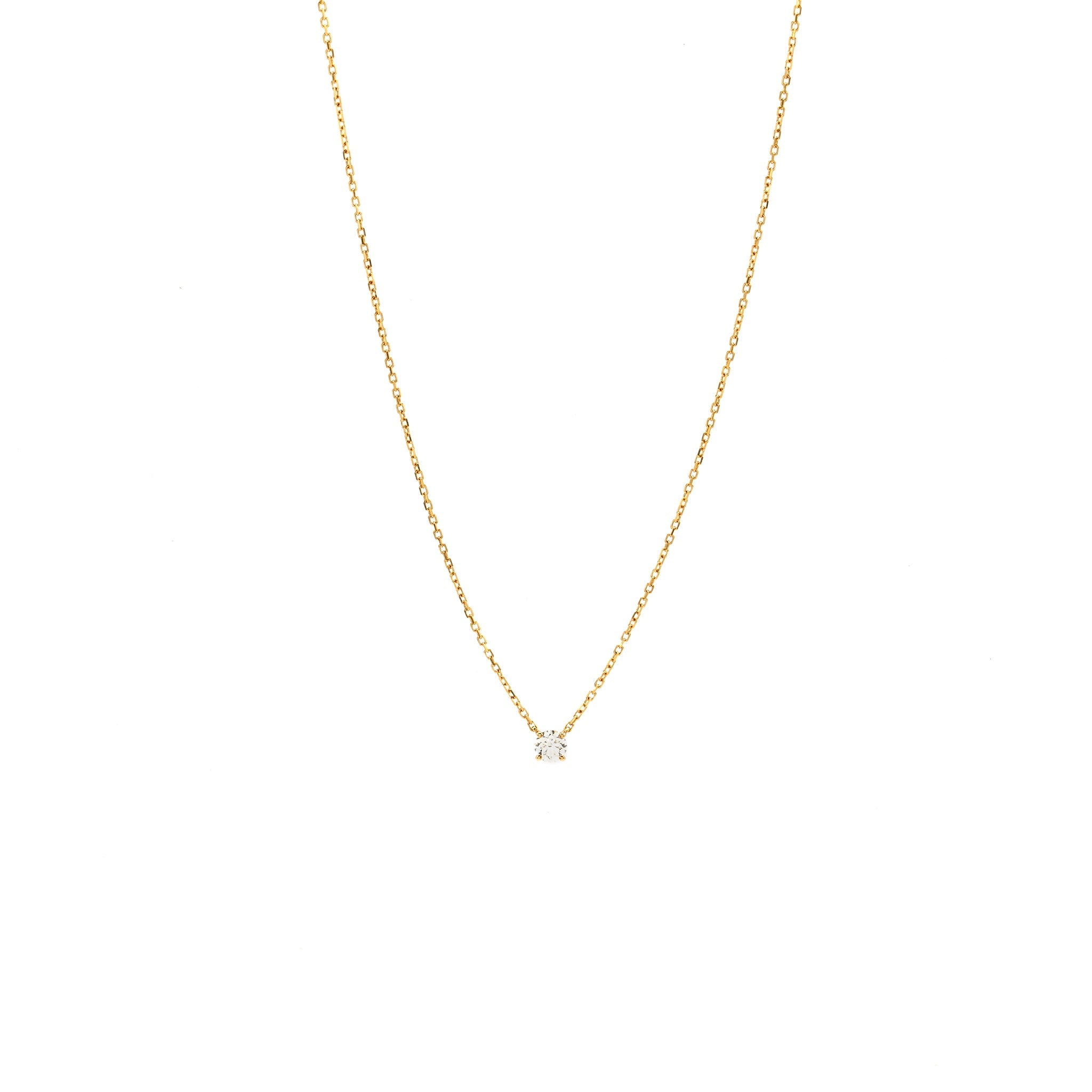 CARTIER 1895 NECKLACE YELLOW GOLD, DIAMOND