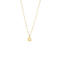 GUCCI YELLOW GOLD NECKLACE WITH INTERLOCKING G
