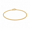 EZLIER FINE CURB CHAIN BRACELET — GOLD