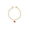 BVLGARI DIVAS DREAM BRACELET 18K ROSE GOLD / CARNELIAN