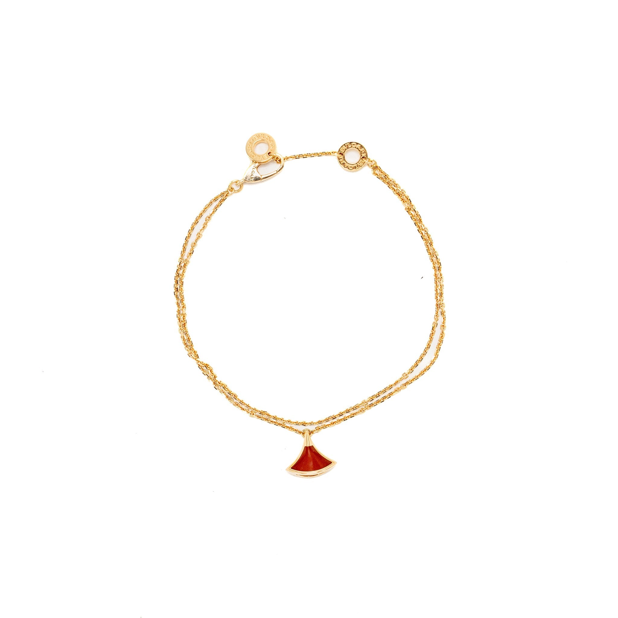 BVLGARI DIVAS DREAM BRACELET 18K ROSE GOLD / CARNELIAN