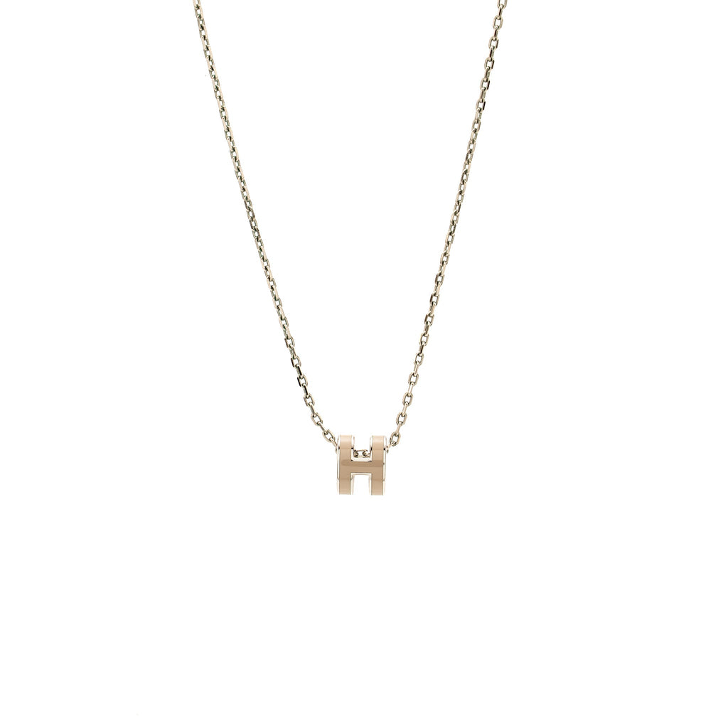 HERMES MINI POP H PENDANT MARRON GLACE SHW