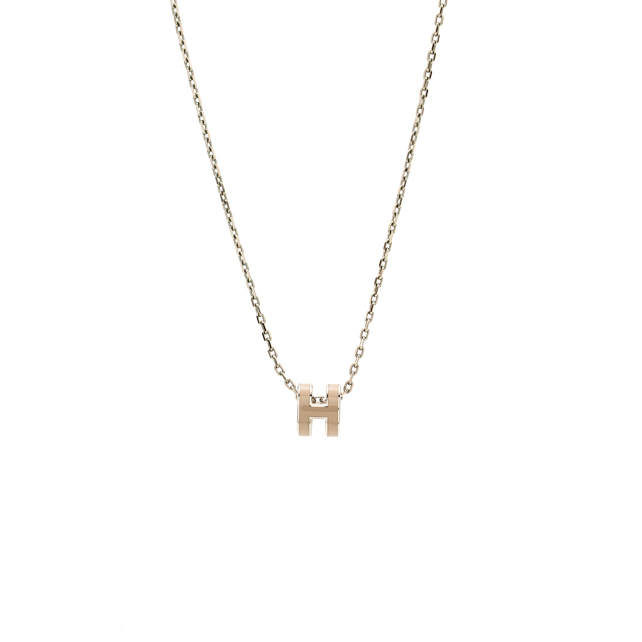 HERMES MINI POP H PENDANT MARRON GLACE SHW