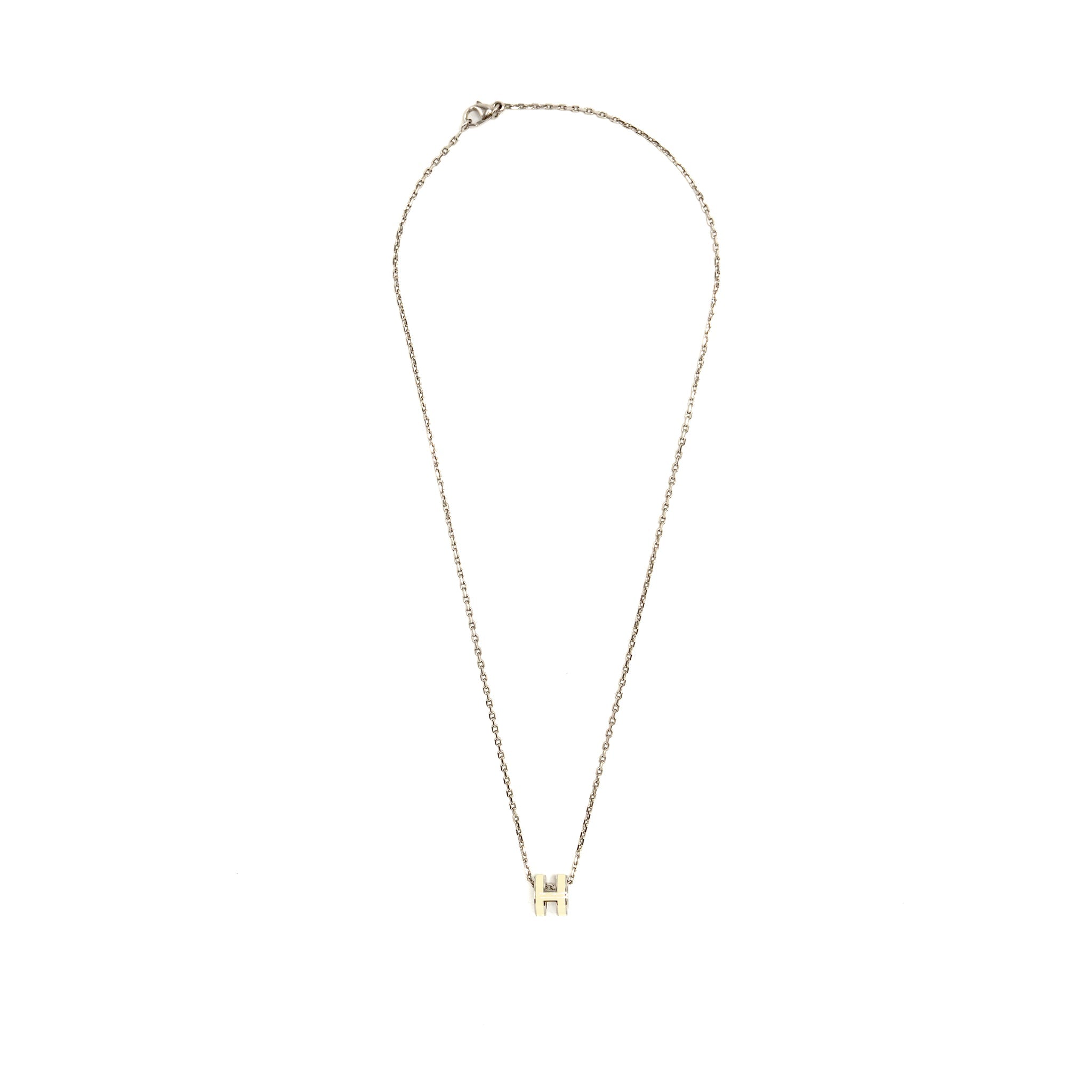 HERMES MINI POP H PENDANT BLANC SHW