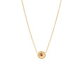 DIOR ROSE DES VENTS NECKLACE MOTHER OF PEARL/RUBY ROSE GOLD