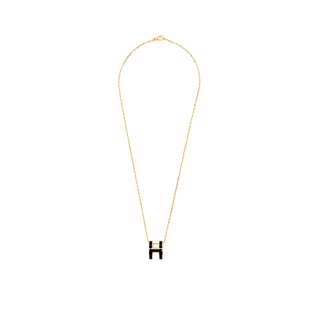 HERMES POP H PENDANT BLACK RGHW