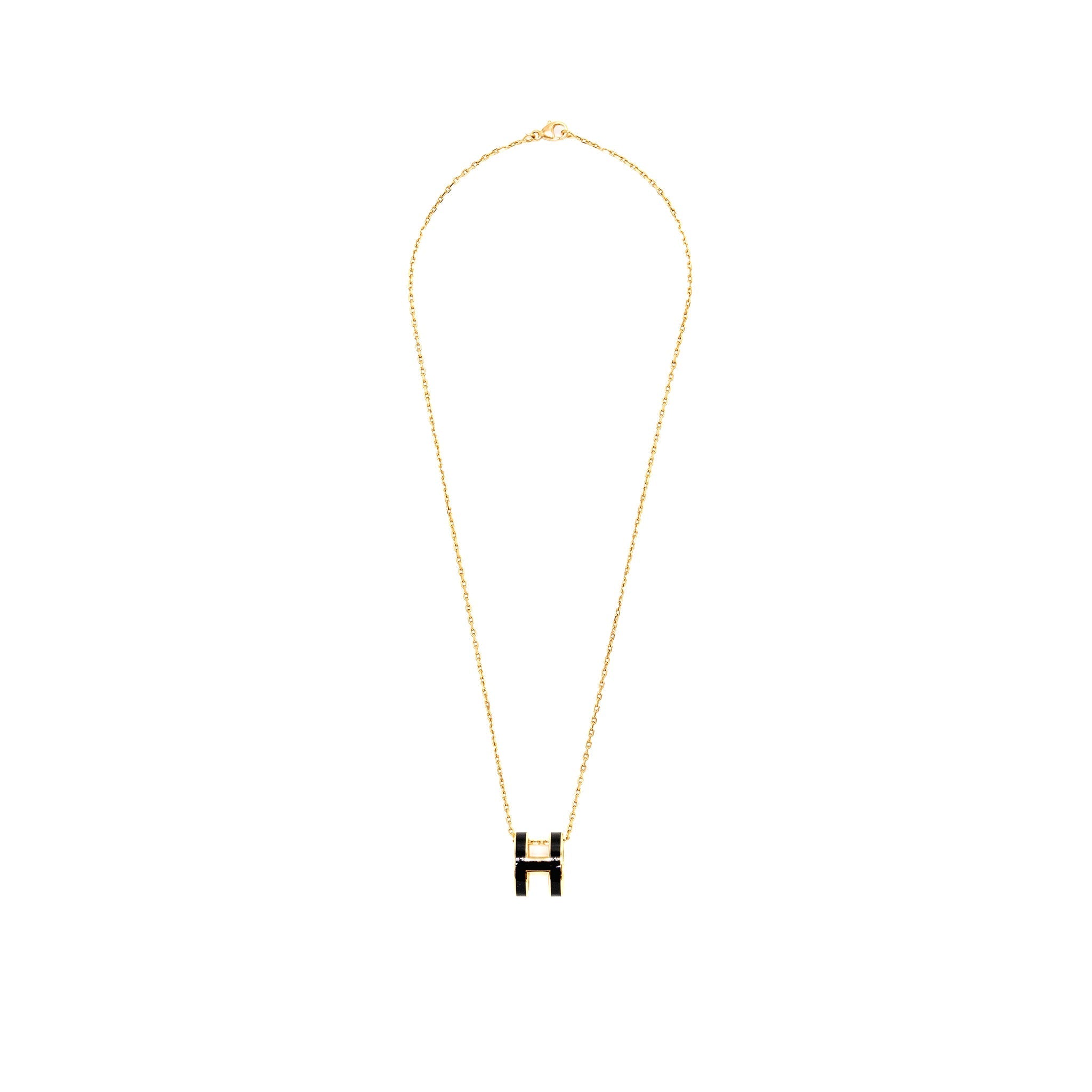 HERMES POP H PENDANT BLACK RGHW