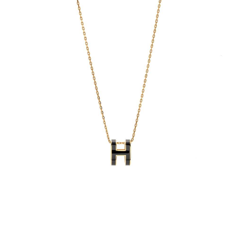 HERMES POP H PENDANT BLACK RGHW