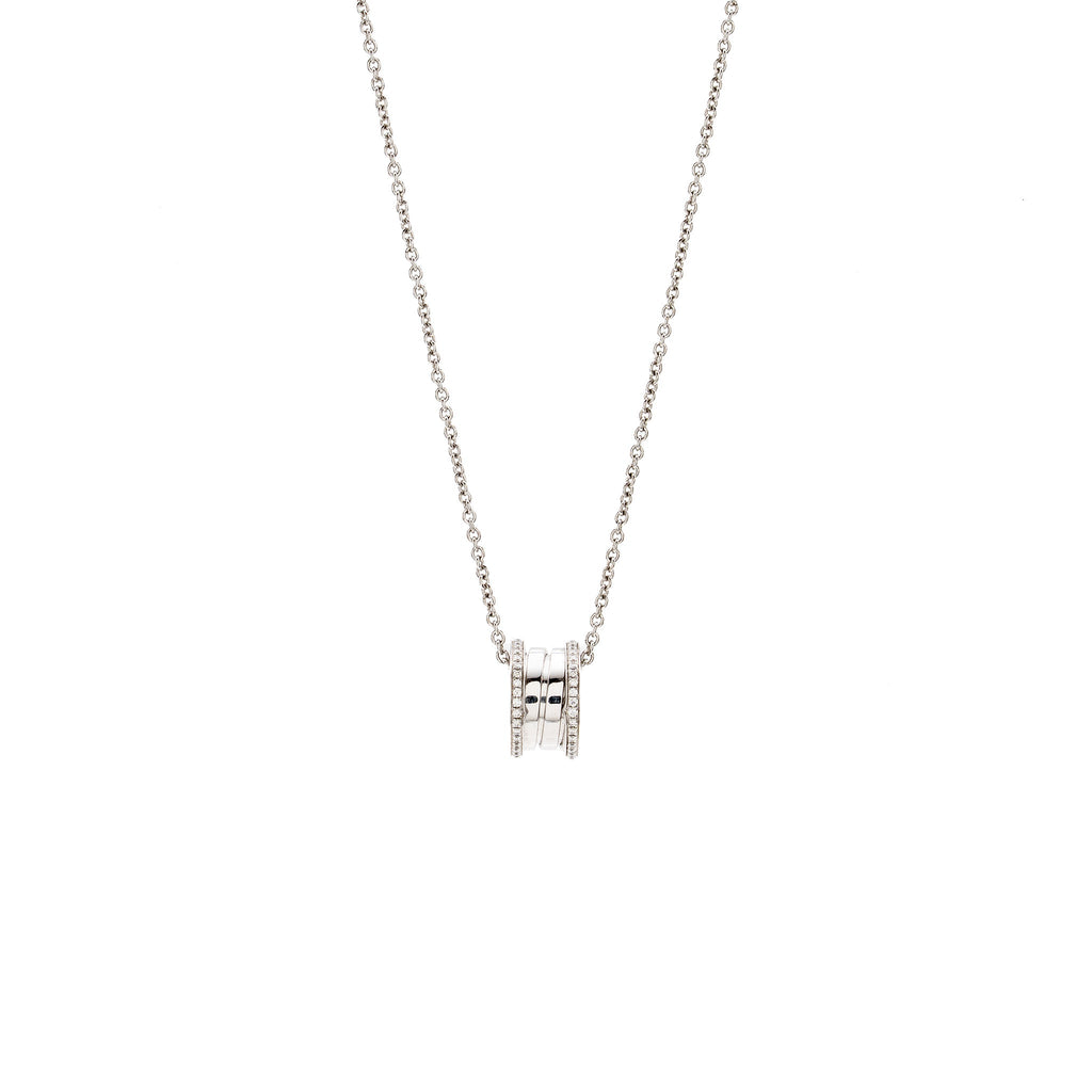 BVLGARI B.ZERO1 NECKLACE WHITE GOLD, DIAMONDS