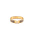 HERMES CLIC H BRACELET MARRON GLACE RGHW