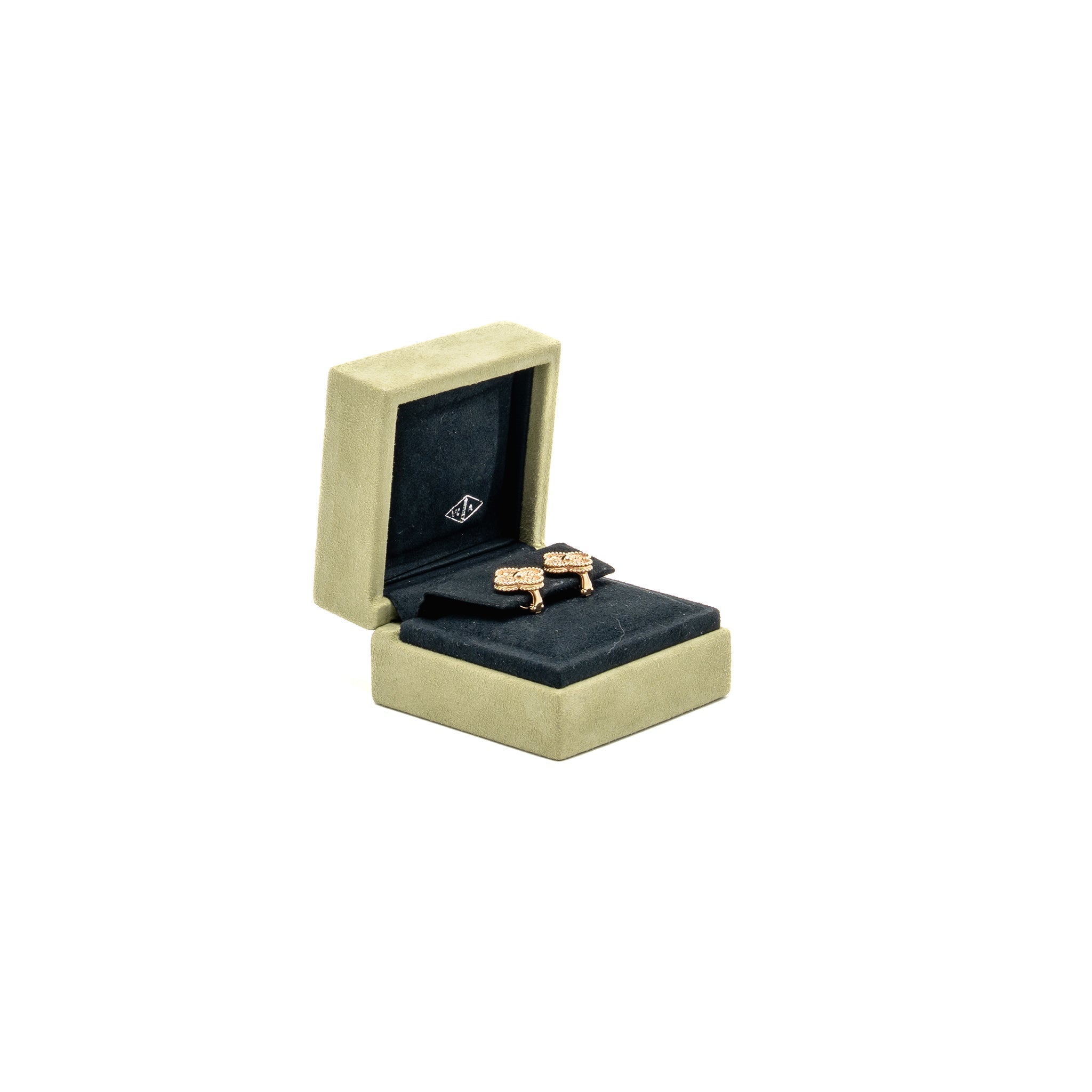 VAN CLEEF & ARPELS VINTAGE ALHAMBRA EARRINGS, ROSE GOLD
