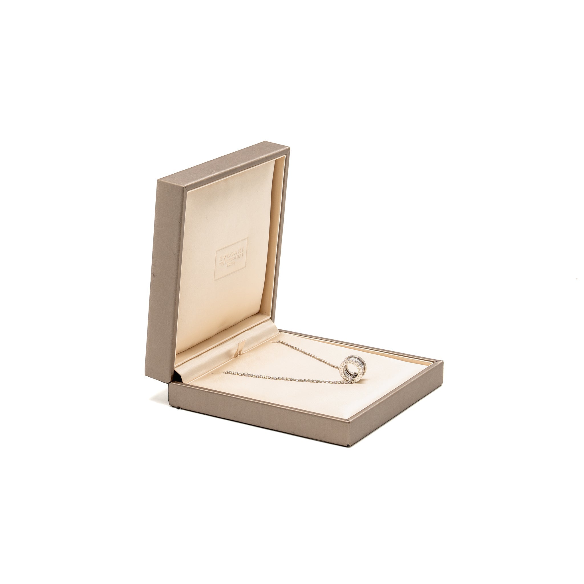 BVLGARI B.ZERO1 NECKLACE WHITE GOLD, DIAMONDS