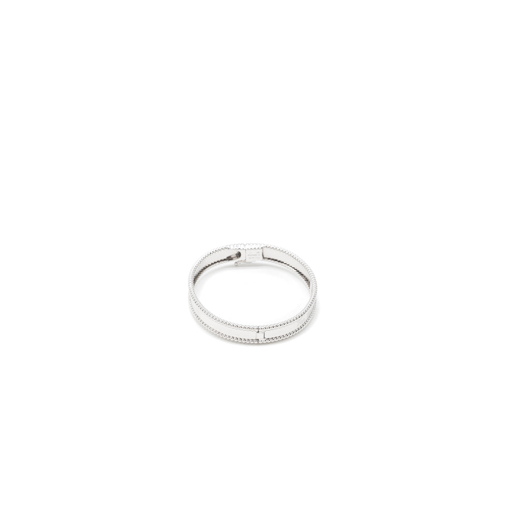 VAN CLEEF AND ARPELS PERLEE SIGNATURE BRACELET 18K WHITE GOLD