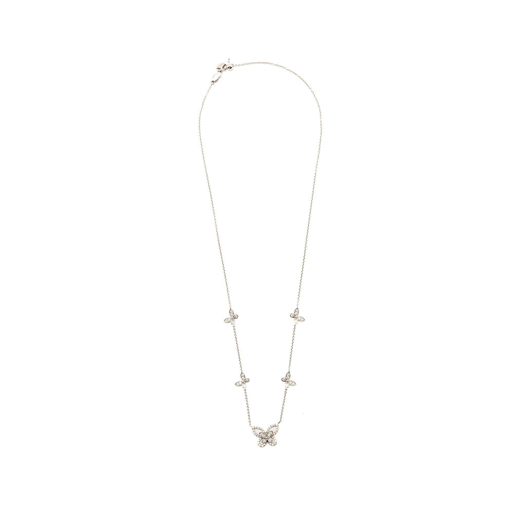 GRAFF MULTI BUTTERFLY SILHOUETTE DIAMOND PENDANT WHITE GOLD, DIAMONDS