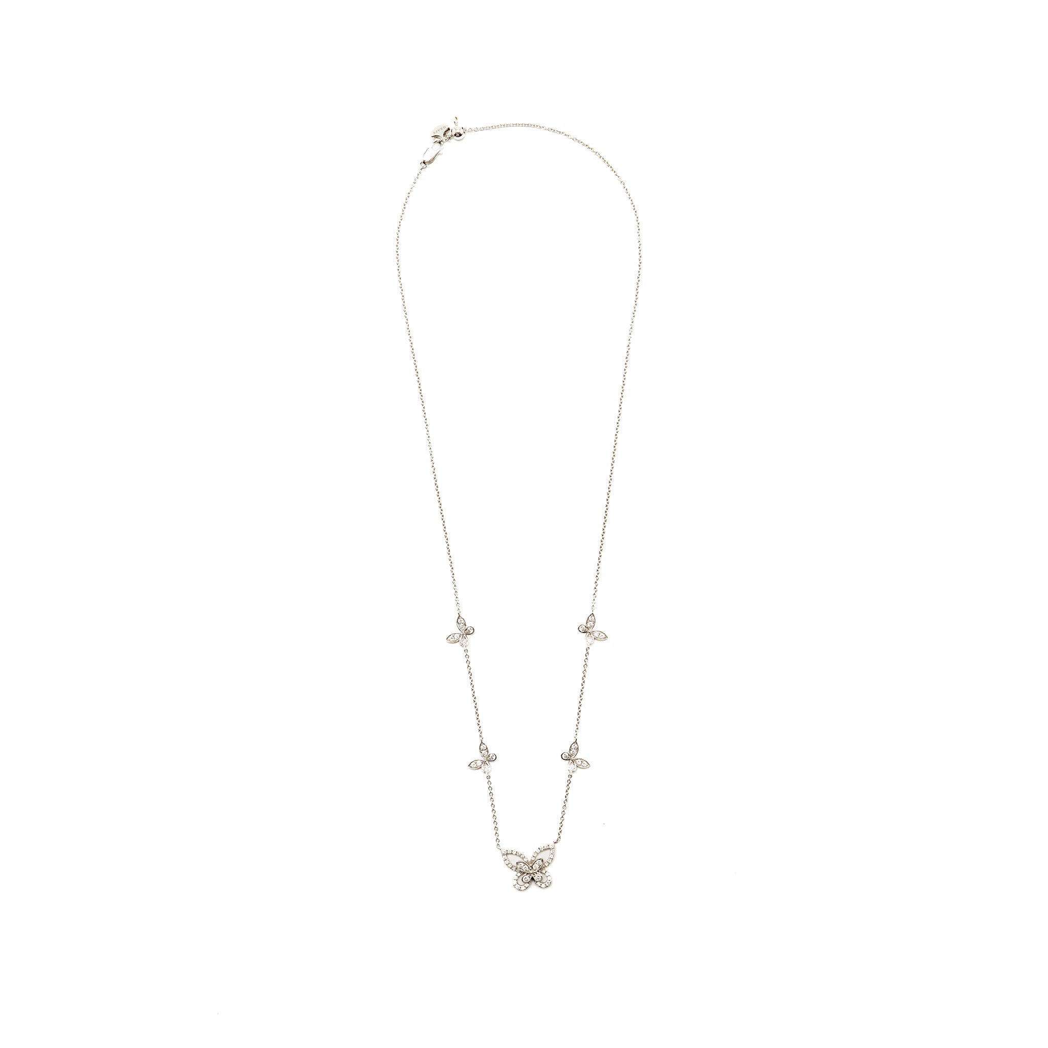 GRAFF MULTI BUTTERFLY SILHOUETTE DIAMOND PENDANT WHITE GOLD, DIAMONDS