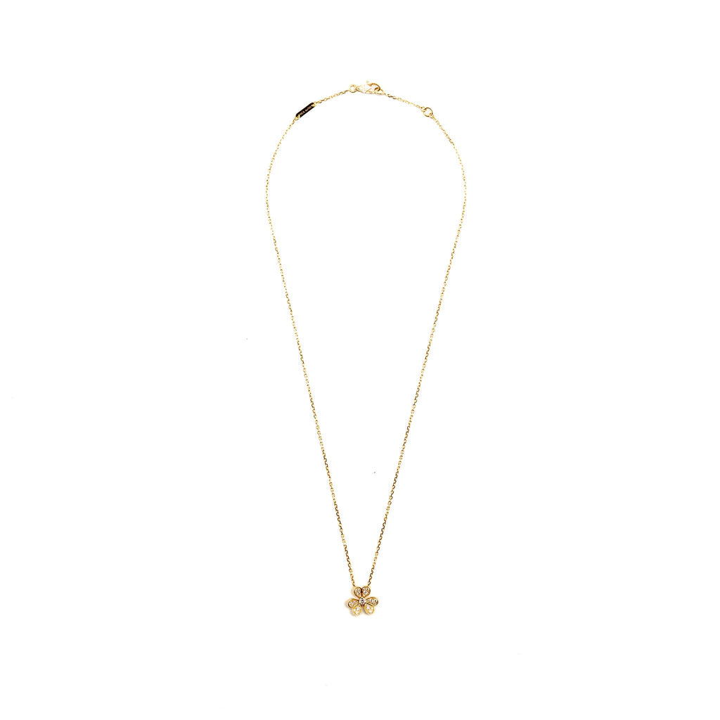 VAN CLEEF & ARPELS FRIVOLE PENDANT YELLOW GOLD DIAMONDS