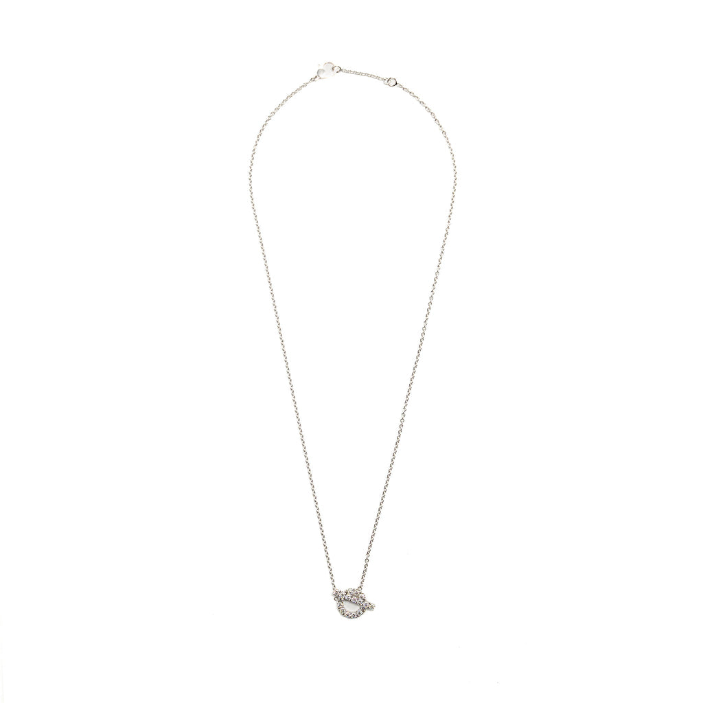 HERMES FINESSE PENDANT WHITE GOLD WITH DIAMONDS