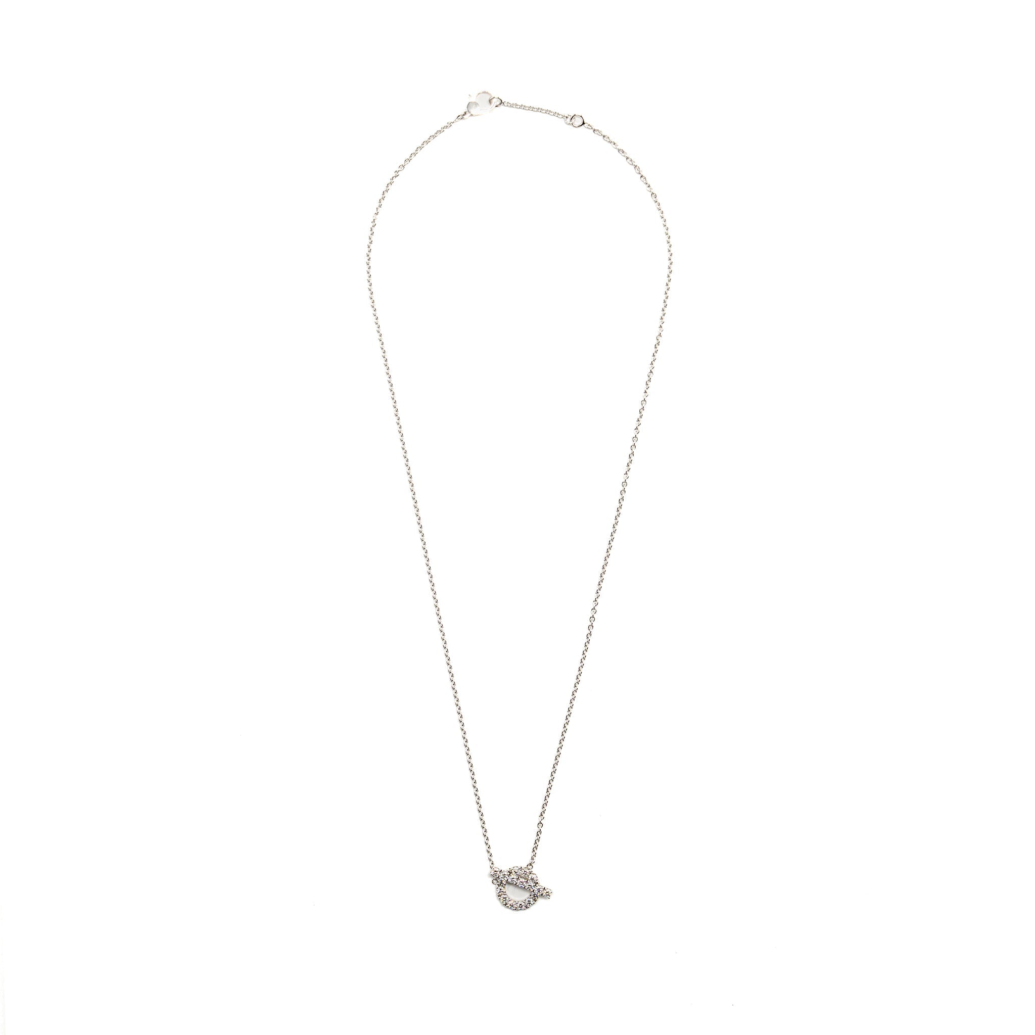 HERMES FINESSE PENDANT WHITE GOLD WITH DIAMONDS