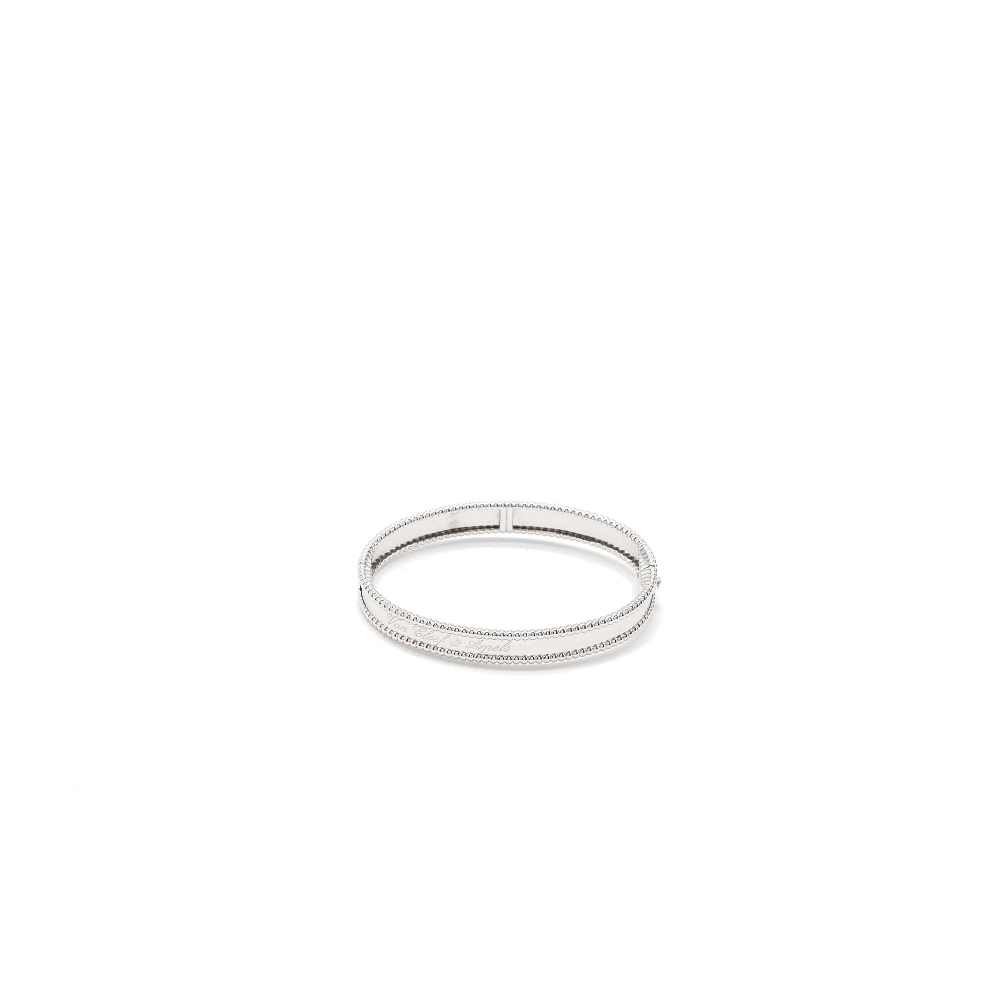 VAN CLEEF AND ARPELS PERLEE SIGNATURE BRACELET 18K WHITE GOLD