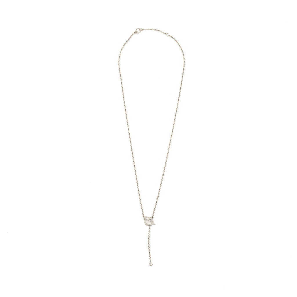 HERMES FINESSE LARIAT NECKLACE WHITE GOLD, DIAMONDS