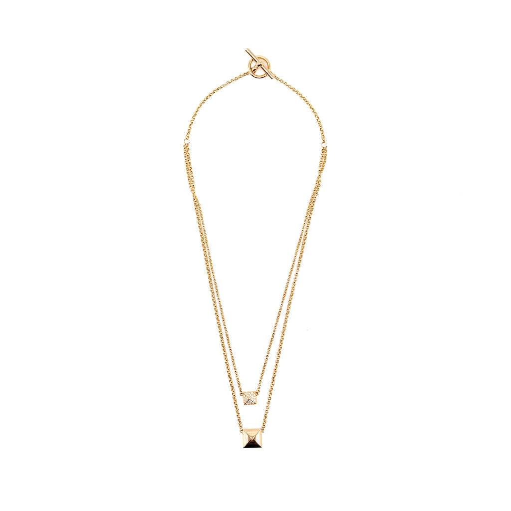 HERMES CLOU D’H PENDANT ROSE GOLD WITH DIAMONDS