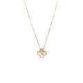 VAN CLEEF & ARPELS 2025 HOLIDAY VINTAGE ALHAMBRA PENDANT, ROSE GOLD, PINK MOTHER OF PEARL, DIAMOND