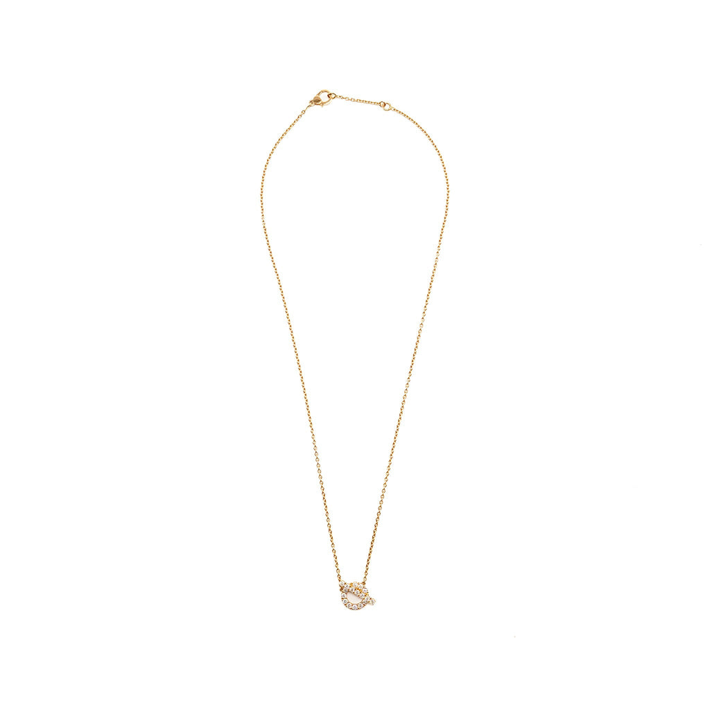 HERMES FINESSE PENDANT ROSE GOLD, DIAMONDS