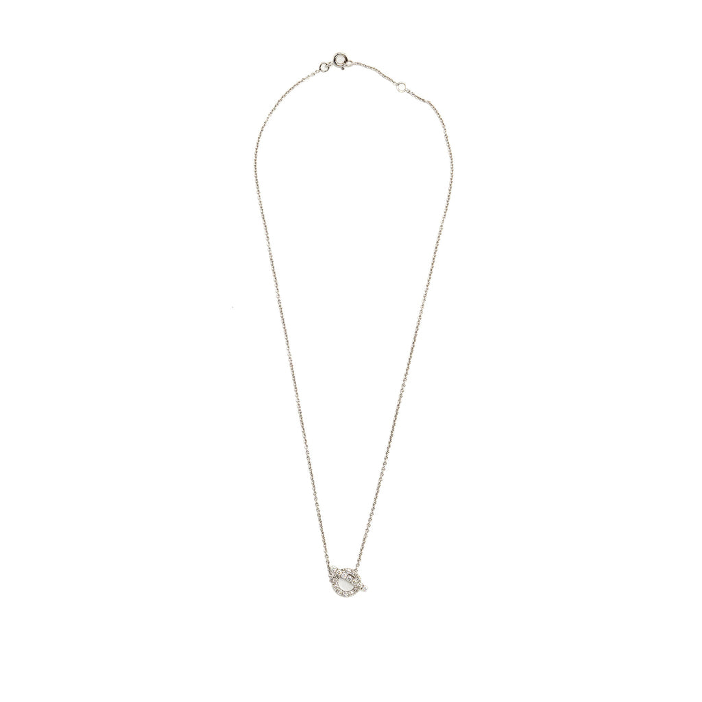 HERMES FINESSE PENDANT WHITE GOLD WITH DIAMONDS