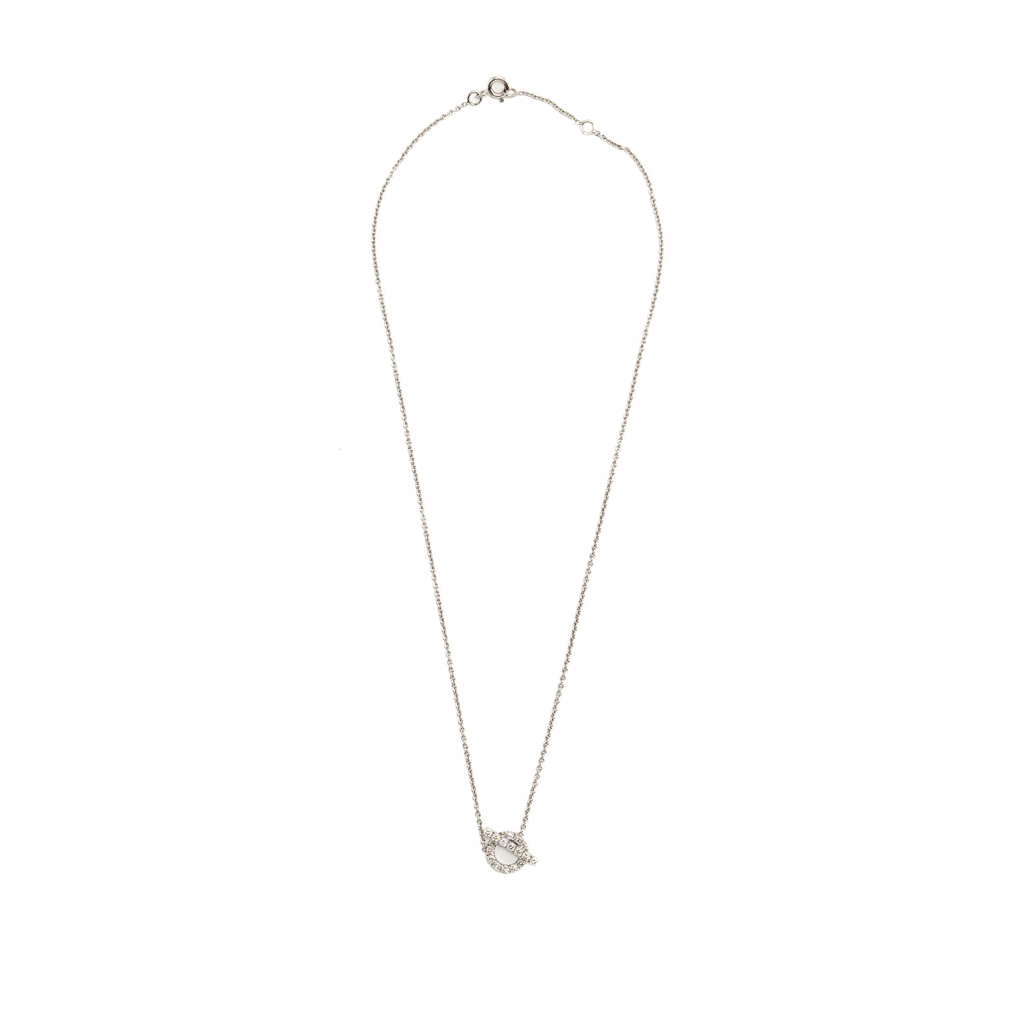HERMES FINESSE PENDANT WHITE GOLD WITH DIAMONDS