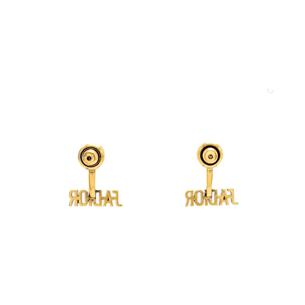DIOR J’ADIOR STAR STUD EARRINGS PEARL GHW