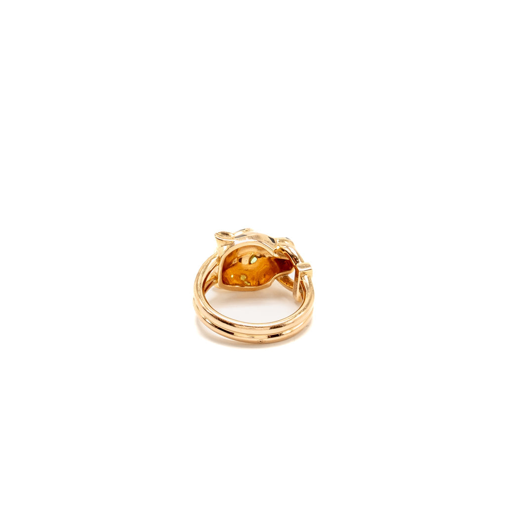 CARTIER PANTHERE DE CARTIER RING, ROSE GOLD DIAMONDS/ONYX