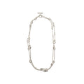 HERMES 160CM FARANDOLE LONG NECKLACE SILVER TONE