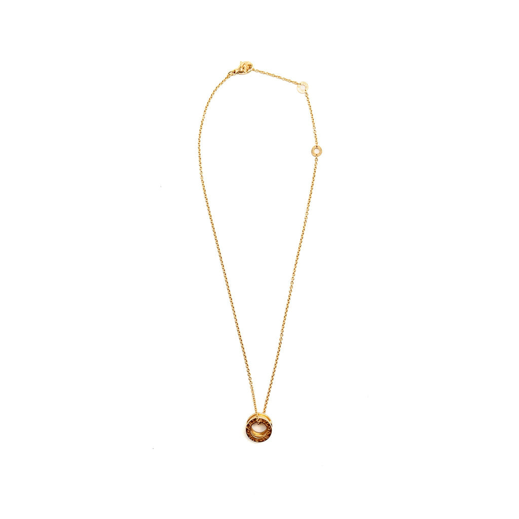 BVLGARI B.ZERO NECKLACE ROSE GOLD DIAMONDS