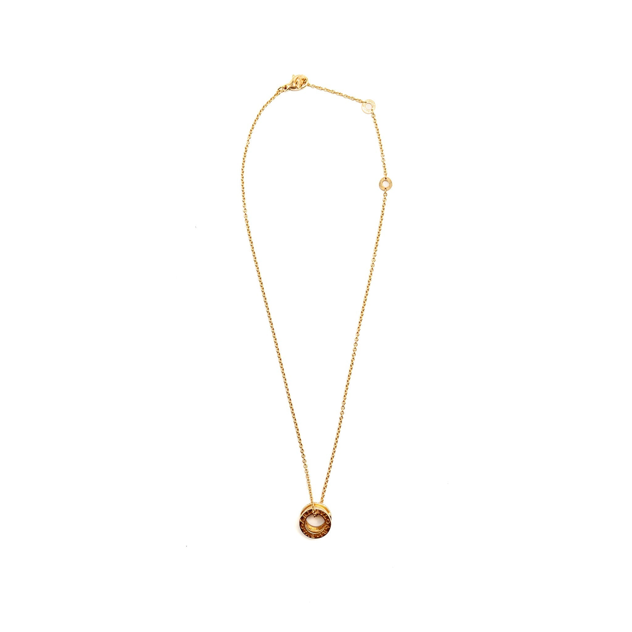 BVLGARI B.ZERO NECKLACE ROSE GOLD DIAMONDS